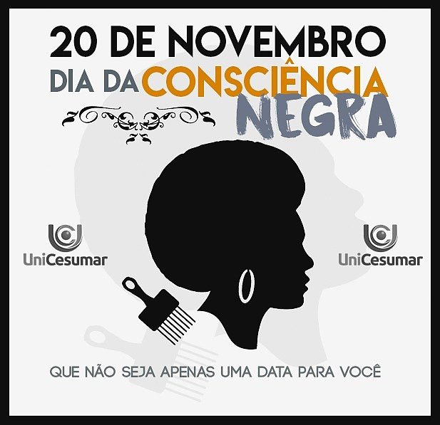 UNilopolis's tweet photo. Nossa alma não tem cor, somos todos iguais. Respeito acima de tudo! 🙏❤️ #DiaDaConsciênciaNegra #Unicesumarnilopólis https://t.co/5xccmjxTwT