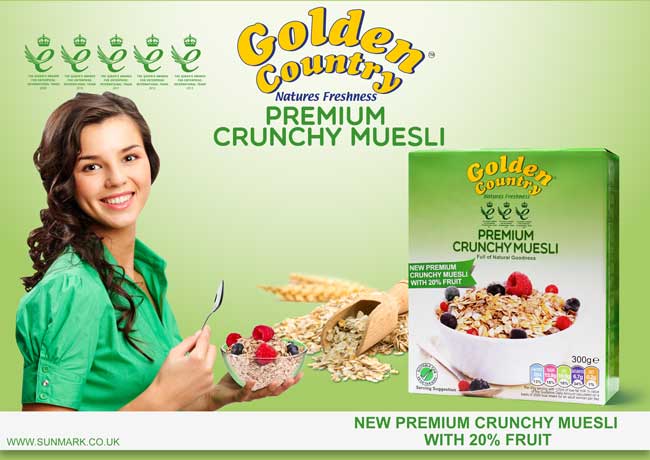 GoldenCountryUK's tweet photo. Premium Crunchy Muesli with 20% fruit. @sainsburys @tesco
@asda @LidlUK @Morrisons @RamiRanger #morning #breakfast #muesli #fruits #TuesdayThoughts https://t.co/78nAxpYJrQ