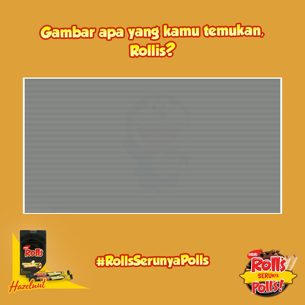 Lets_Rolls's tweet photo. Rollis, tes ketelitian mata kamu yuk!
Kamu bisa lihat gak nih, gambar apa yang tersembunyi?
Coba jawab dengan reply tweet ini!

#RollsSerunyaPolls #NgobRolls https://t.co/Gqjof1wFBx