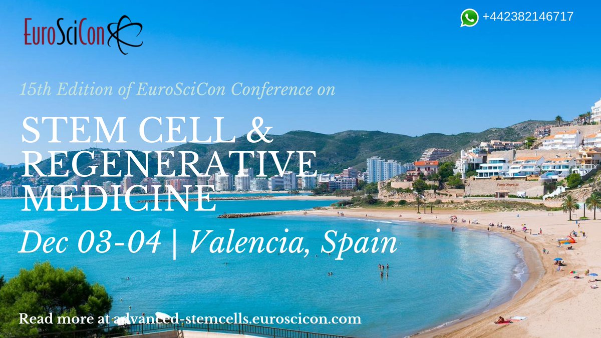 For bookings: advanced-stemcells.euroscicon.com/registration      
Few days to go places are filling up rapidly for the foremost #StemCells 2018.  If you are thinking of attending, please do not delay as you may miss out
<a href="/SYNBiologics/">SYNBiologics</a> <a href="/Capricor/">Capricor Therapeutics</a> @ViaCyte <a href="/novonordiskus/">Novo Nordisk US</a> <a href="/UKSCF/">UKSCF</a> <a href="/EuropeanCancer/">European Cancer Organisation</a>