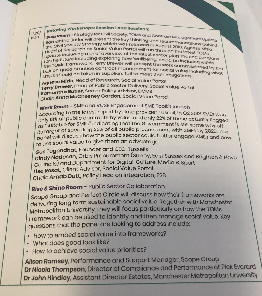 Great turn out at today’s social value conference. Looking forward to delivering our workshop on SME and social sector engagement #NSVC18