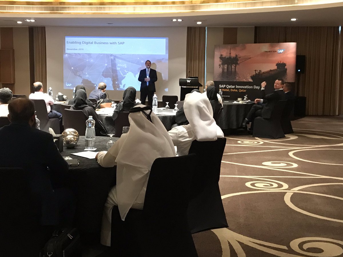 dikouv's tweet image. Anoop Srivastava @anoops2012, Industry Director for Oil &amp;amp; Gas in @SAPMENA kicks of the #SAPQID and takes us through the agenda before handing over to Mazen Jabri, MD for @SAP Qatar for his welcome remarks. #SAPInnovationDay