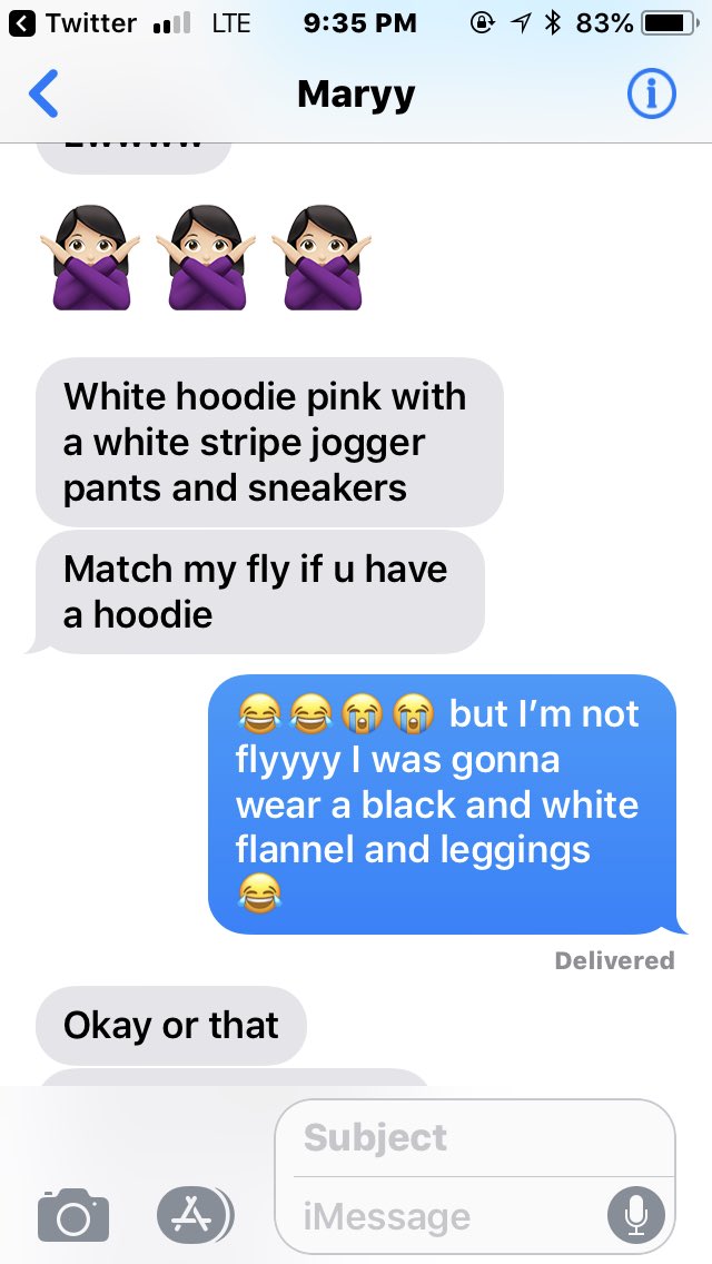 vanessafosco's tweet photo. When you’re too Midwest for your LA friend😂 sorry girl, hopefully someday I’ll be west coast “fly” https://t.co/hdLvcv8vYo