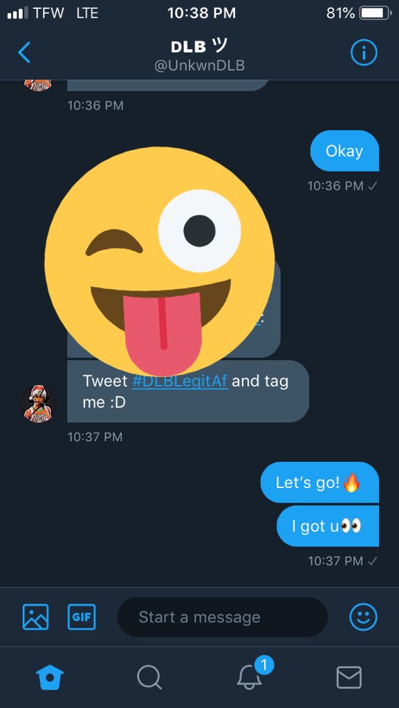 jake19384580's tweet photo. Ayee I won! Thanks @UnkwnDLB  Btw.... #DLBLegitaf https://t.co/DTeoWmJ2Am