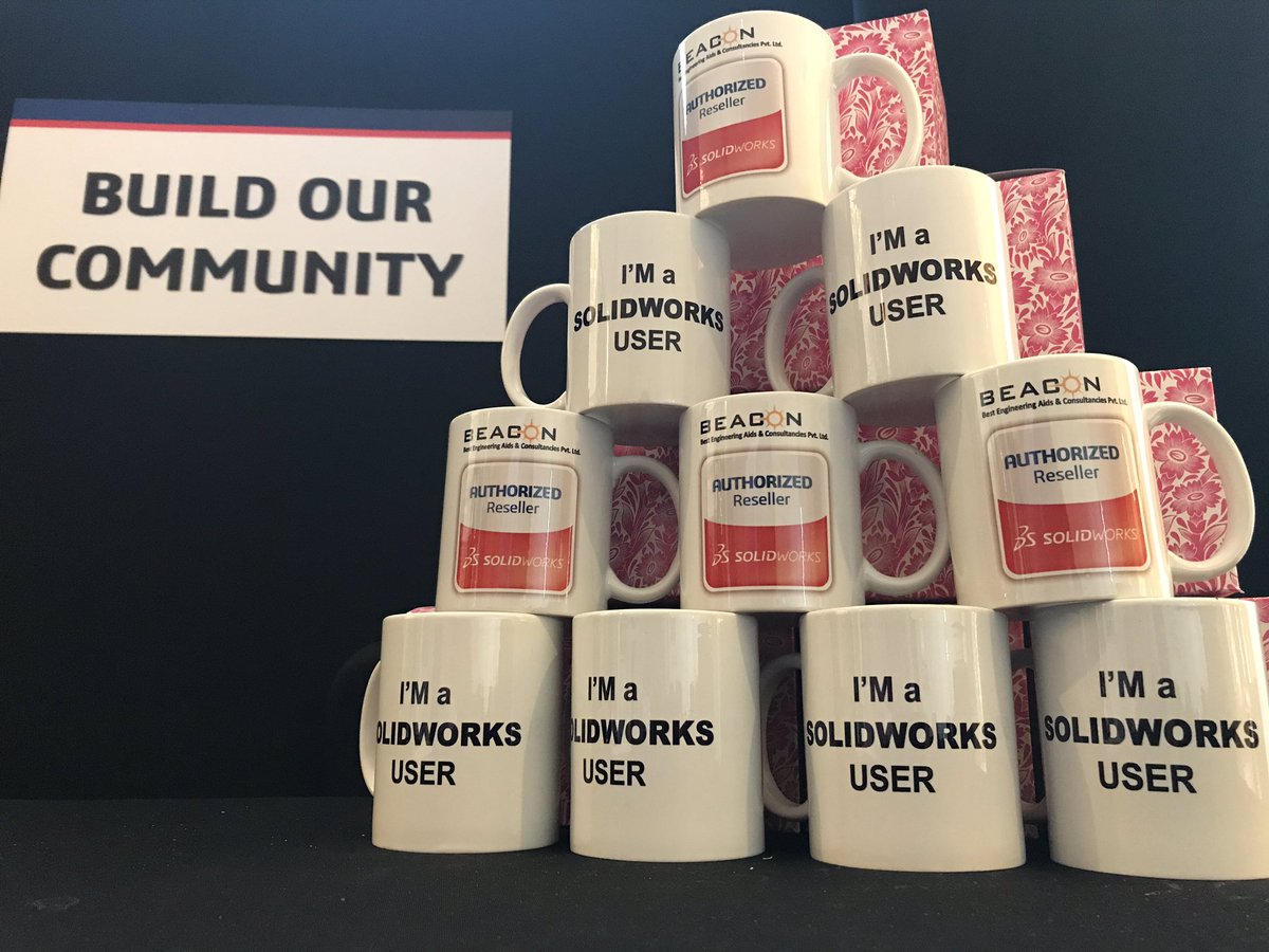 ajjuna's tweet photo. Visit booth and refer @BEACON_India #SWX19Launch #SOLIDWORKS2019 #Bengaluru #Conrad @SOLIDWORKSIndia https://t.co/VvEObNtEq4