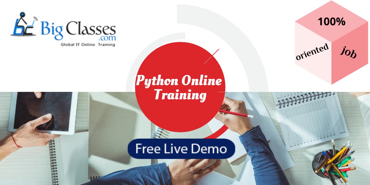 SBigclasses's tweet photo. Get experience in Python Online Training by joining in @BigClasses. Our industry experts faculty will teach all the concepts in Python. See more: https://t.co/MfHYmE3cMm
#PythonOnlineTraining #Programming #Ayogya https://t.co/A4B82kDBwe