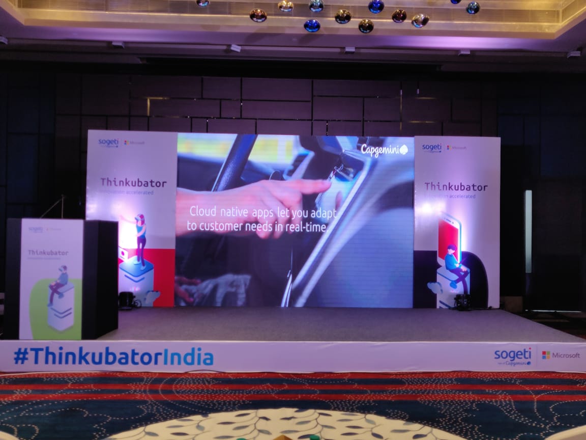 CapgeminiIndia's tweet photo. We are at the #ThinkubatorIndia launch in #Bengaluru. Stay tuned for live updates from the event. #Thinkubator2018 https://t.co/6xvevz61YP