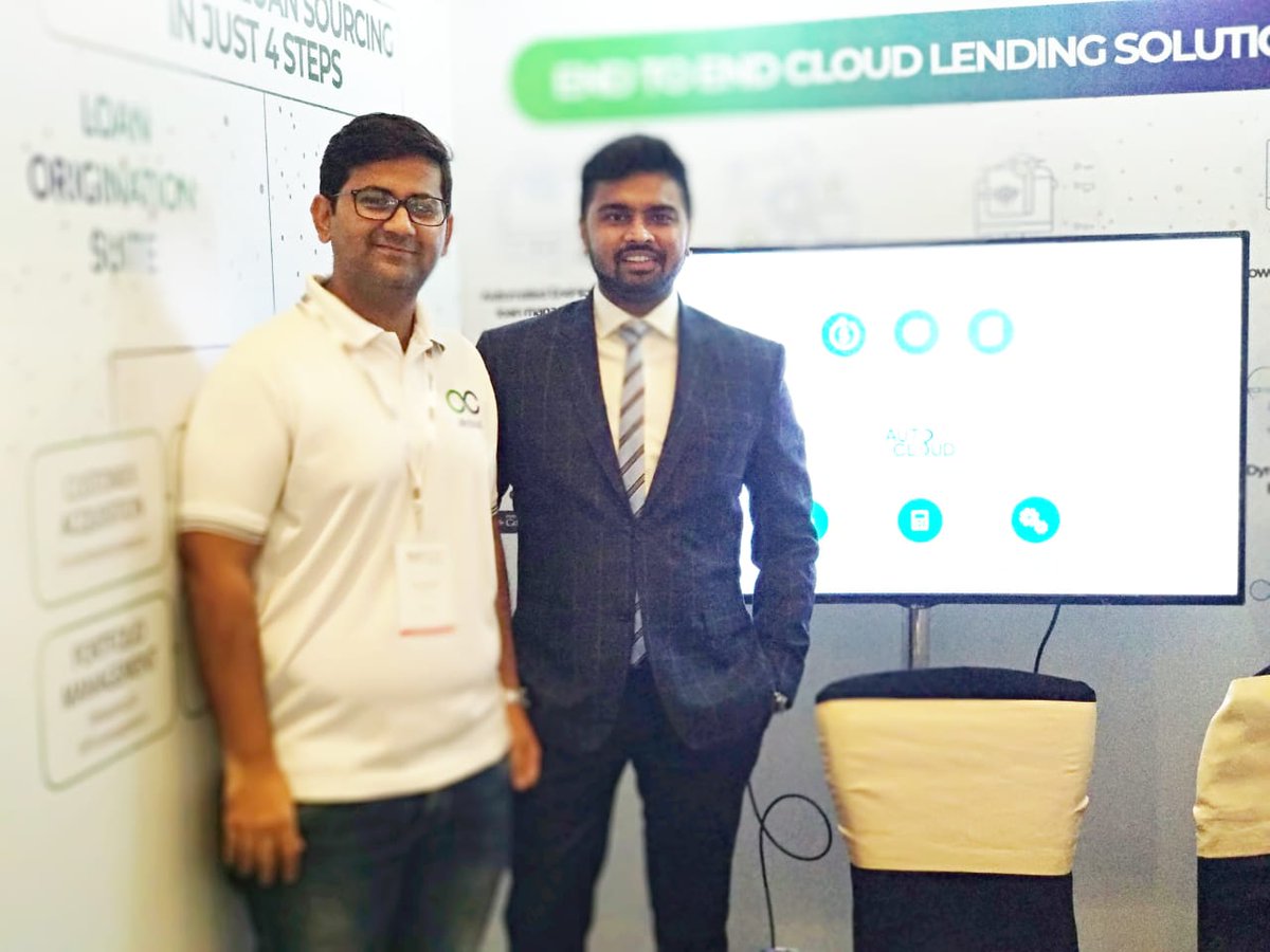 AllCloudIndia's tweet photo. We are all set &amp; ready to go. Meet us at booth #15 and know how AutoCloud Redefining Lending. #DigitalTransformation #Futureready #nbfc #eletsnbfc https://t.co/ct0j9GXdih