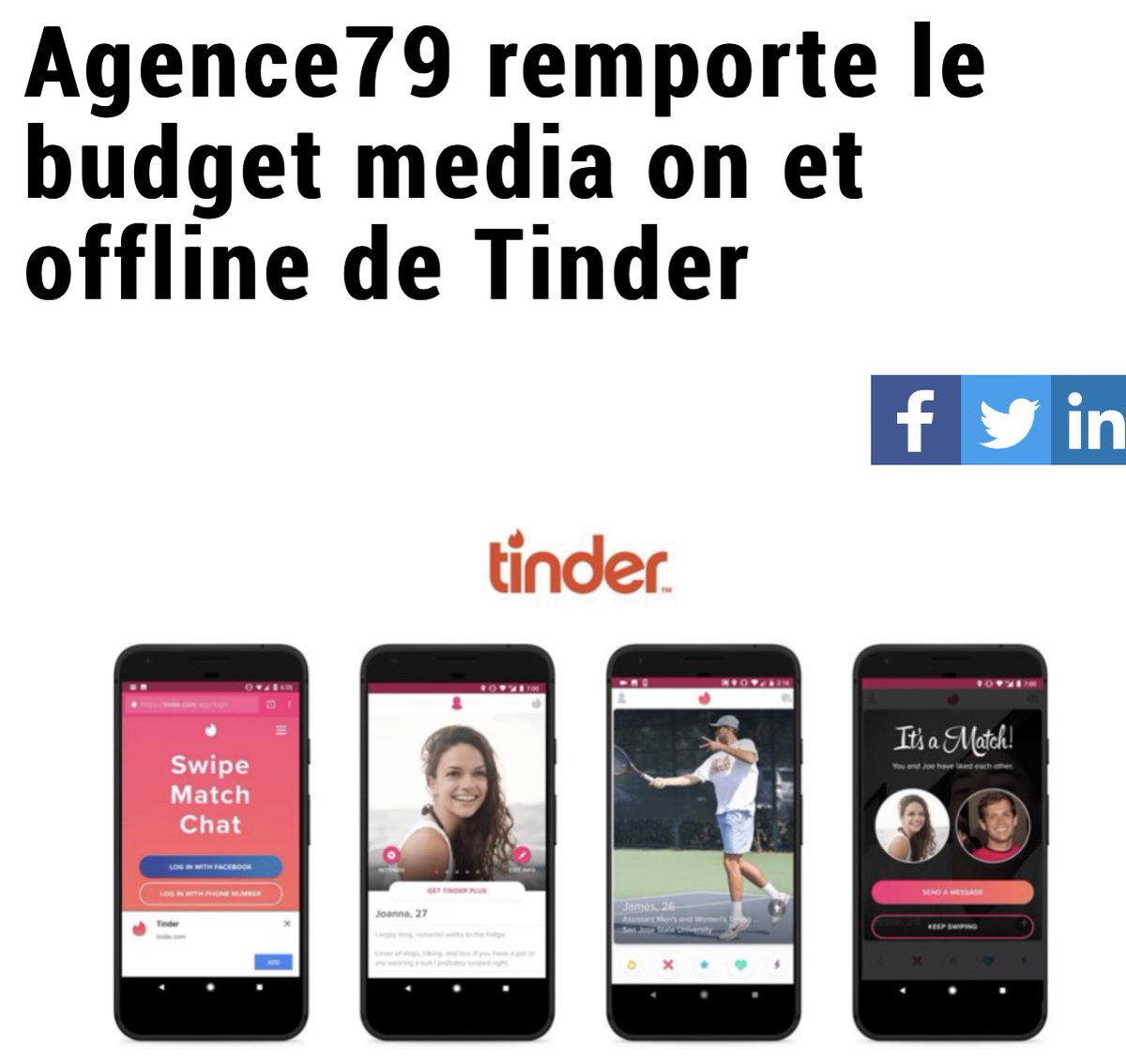 raphdeandreis's tweet photo. It’s match! 🔥 Bravo ⁦@AGENCE79⁩ et merci ⁦@TinderFr⁩ https://t.co/MvWGF3kh40
