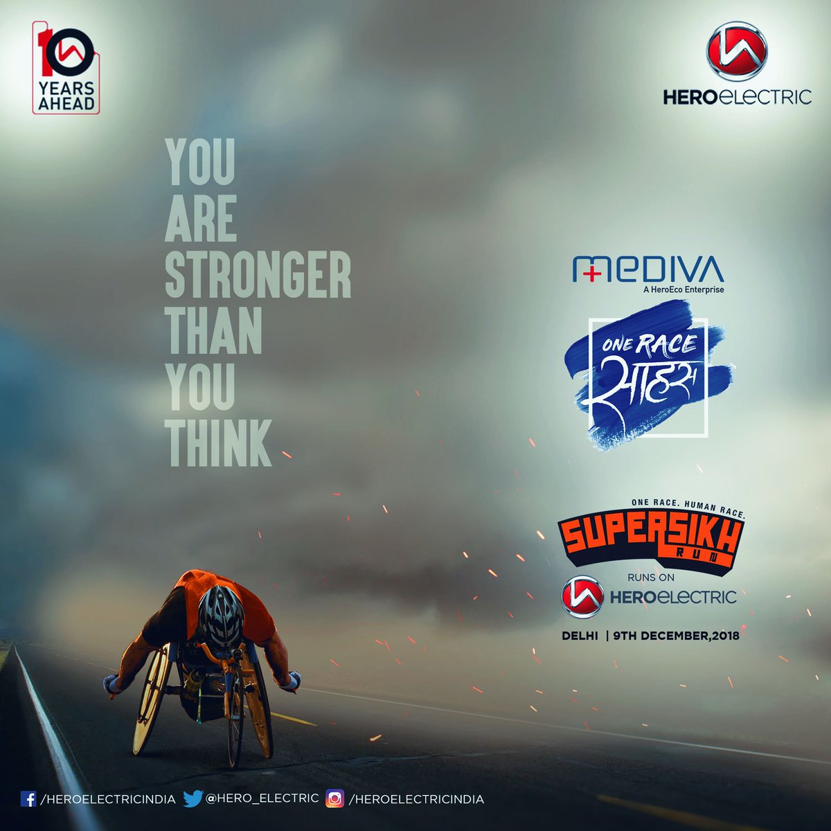 Hero_Electric's tweet photo. You have to know what you stand for, not just what you stand against’. Victory belongs to those who don’t give up, till the End.
10 days to go. Book your place for the Happiest Run on the block: https://t.co/Za2sLMjohD
#Heroelectric #rundedilli #supersikhrun https://t.co/jlOJAY27lw