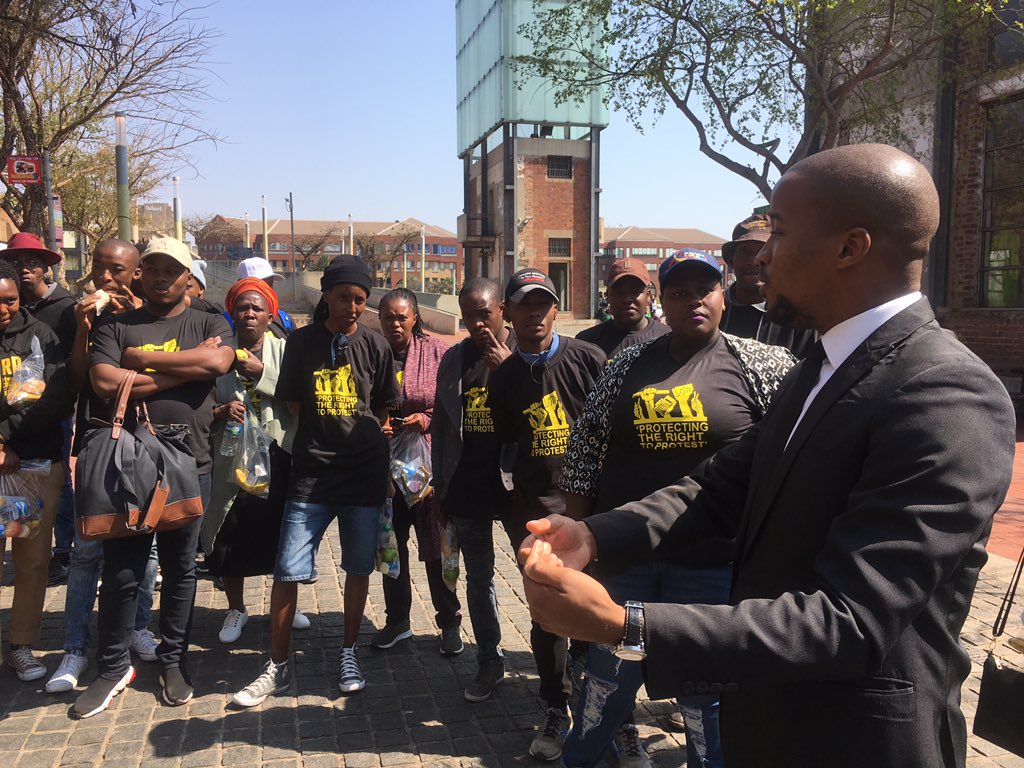 EElawcentre's tweet photo. #SJC10 ~ Those #MovementLawyering moments at the @ConCourtSA when #SJC10 case was heard. Yesterday Court handed down judgment in full support of #Right2Protest. Thanks to @sjcoalition for leading. https://t.co/XQqlBmSIHO