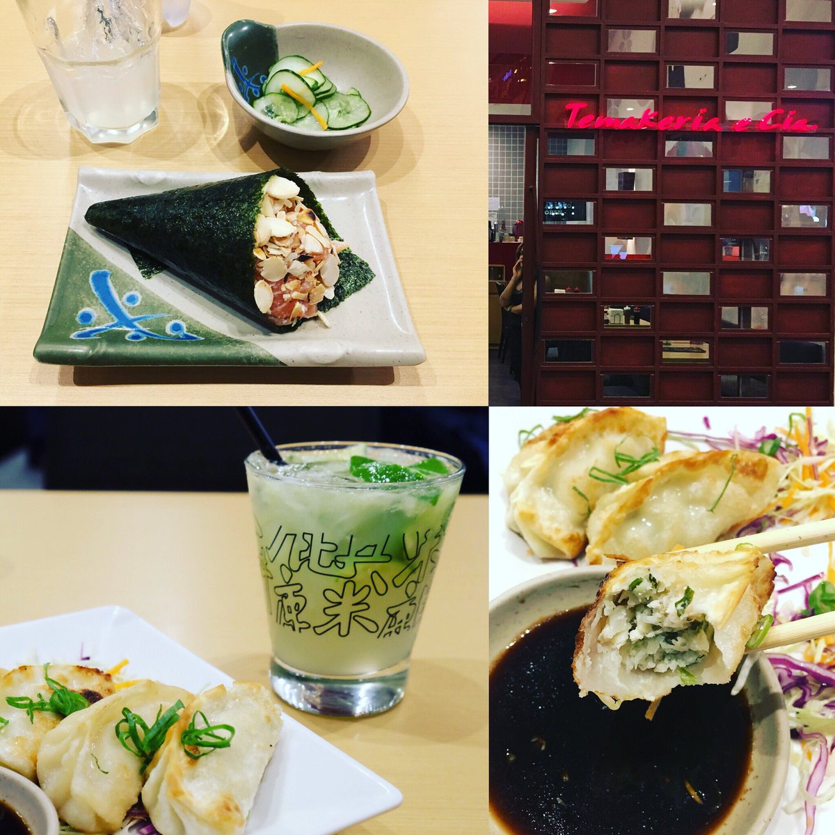 umio's tweet photo. #酒を巡る旅 #ブラジル #サンパウロ
手巻き寿司チェーンの #temakeria で #temaki を #azumakirin で作った酒カクテルで。手巻きは80年代からブラジルで同時に発展。巻き方が円柱ではなく円錐なのが特徴。サイズはノーマルが150gとジャイアントなので小の80gを注文。それでもでかい! https://t.co/fsmdkLlndg