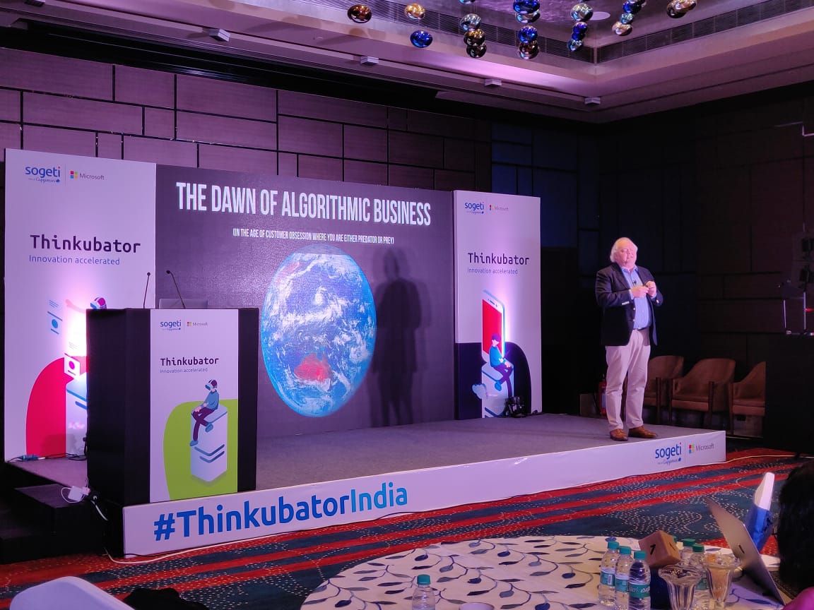 CapgeminiIndia's tweet photo. "1. Digital is all about your relationship with customer 
2. It's all about speed to bring the value to the ecosystem of your customer 
3. Digital is about being able to innovate at the speed of technology change" - @michielbo at #ThinkubatorIndia #Thinkubator2018 https://t.co/GY1xnSWmu9