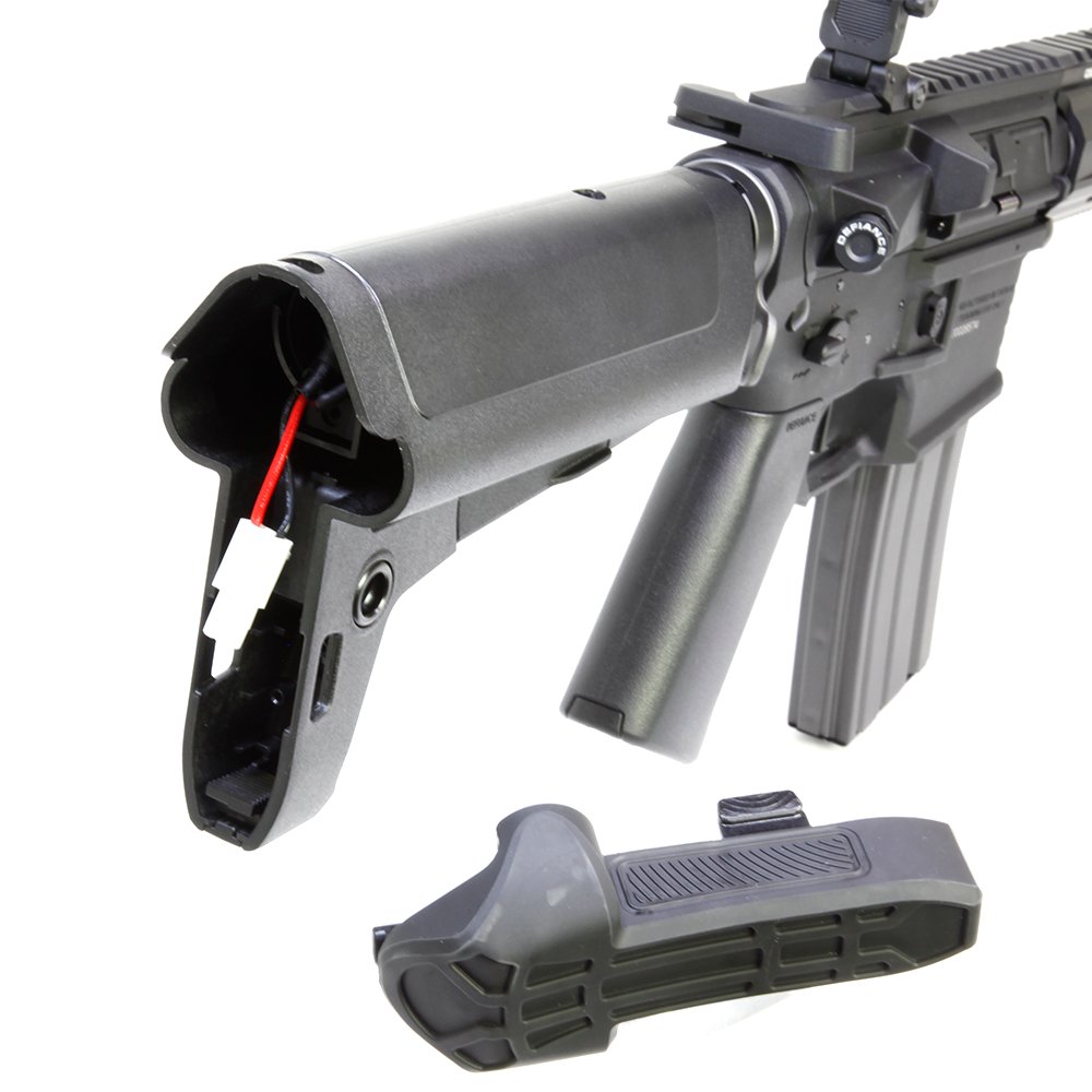 M4系ストックパイプ対応！ KRYTAC電動ガン標準装備の、ユーザビリティ