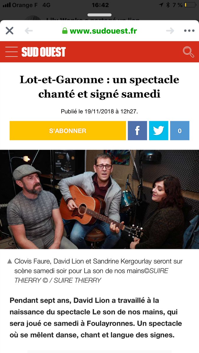 Madeinterraneen's tweet photo. #lesondenosmains @sudouest #media #presse @Foulayronnes https://t.co/PAg6dDps9A https://t.co/CSkxEoBOm9 @villeagen @passagedagen @villeboe #spectacle #lsf #musical #danse #chant https://t.co/KSv3akq0gU