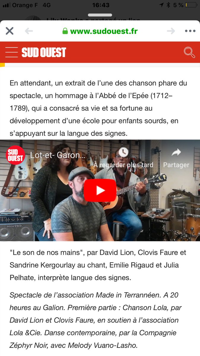 Madeinterraneen's tweet photo. #lesondenosmains @sudouest #media #presse @Foulayronnes https://t.co/PAg6dDps9A https://t.co/CSkxEoBOm9 @villeagen @passagedagen @villeboe #spectacle #lsf #musical #danse #chant https://t.co/KSv3akq0gU