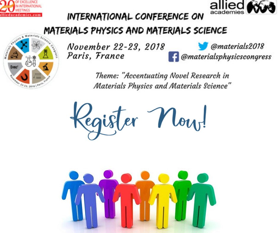 conference2k20's tweet photo. With International Conference on #MaterialsPhysics and #MaterialsScience being 2 days away we would like to invite you all to attend our #Globalgathering
Student Registration - 100$ Only
#RegisterNow : https://t.co/jpRkKL8sj4
#MaterialsPhysicsConference https://t.co/qfZOReT5VZ