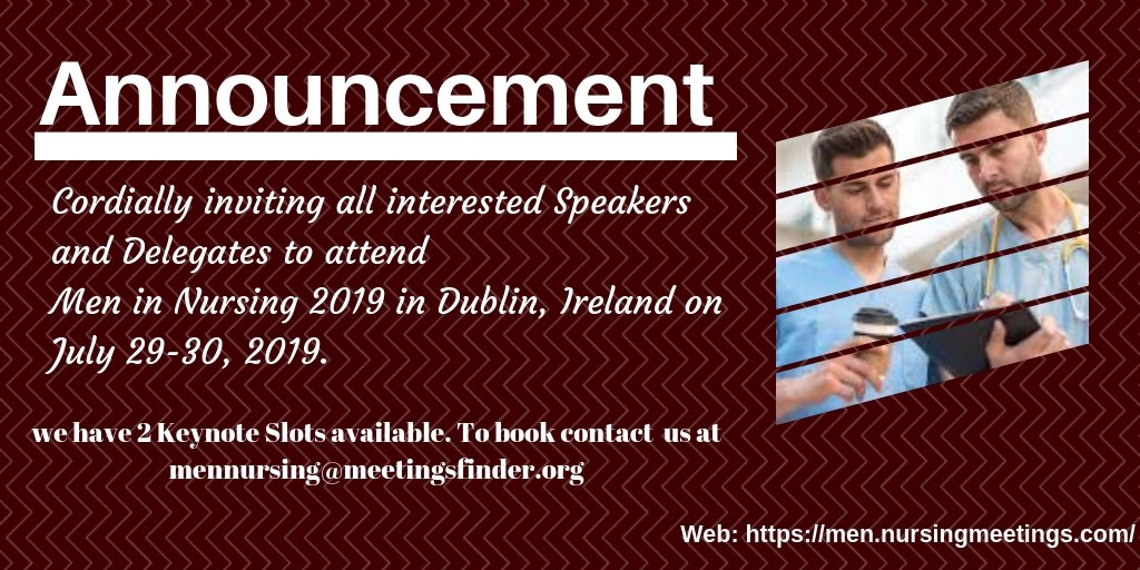 NursingMen's tweet photo. Network with the best of your Peers worldwide! to know more about the Nursing Profession and the Opportunities globally visit https://t.co/jcrTGbApFx and Join us in Dublin.
#nurse #NursePractitioner #NursingCare #RegisteredNurse #NursingJobs
@NIMenInNursing @AAMN_Nursing https://t.co/sWKNn5wXDA