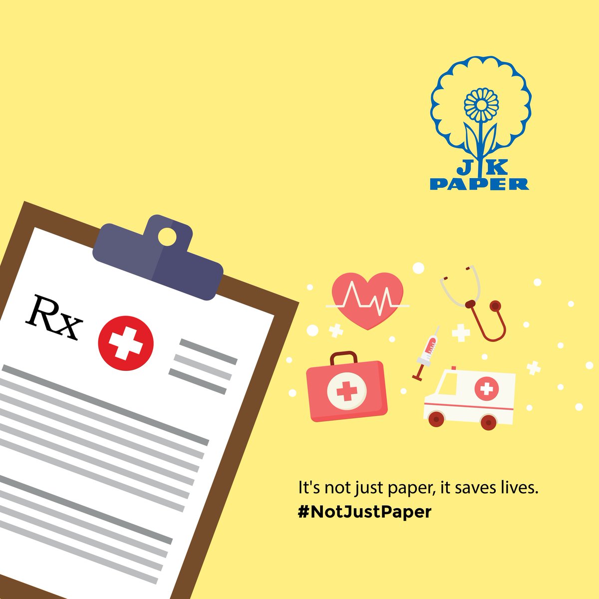 JKPaperIndia's tweet photo. Saving lives, time and again.
The prescription is #NotJustPaper https://t.co/FHFH96D34W