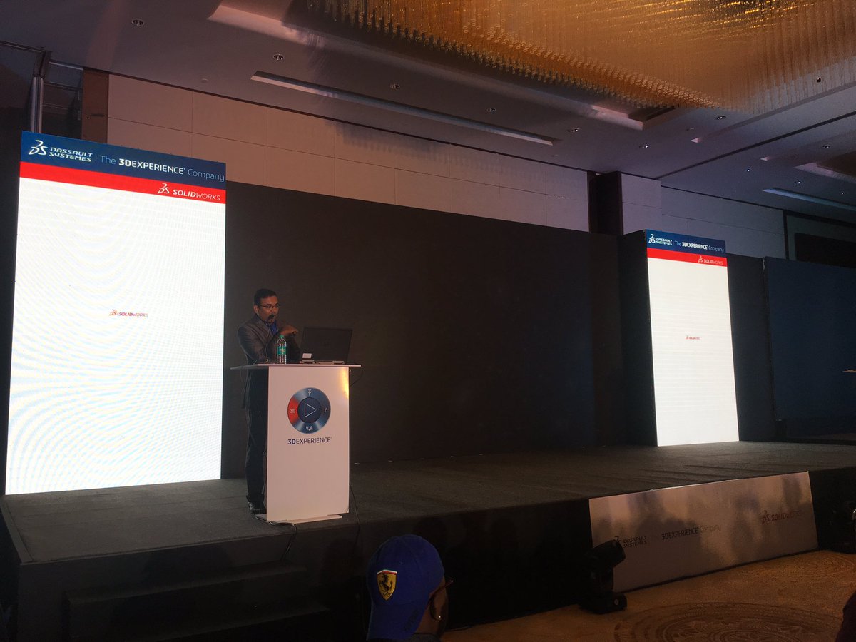 shravanjodalli's tweet photo. Anoop Bagalkot Technical Manager presenting #whatsnew2019 @BEACON_India #beaconindia #swbeacon #SOLIDWORKS #swx2019 https://t.co/qVcsSxmdoo