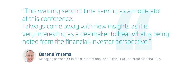 0100conferences's tweet photo. Get a glimpse on the participation of @BerendYntema, Managing Partner @ @ClairfieldInt at 0100 Conference Vienna.
https://t.co/BmtIilY4Y5
#0100conferences #clairfieldinternational #clairfield #privateequity #venturecapital #familyoffices #business #networking #startups #funds https://t.co/T5YX5mWVft