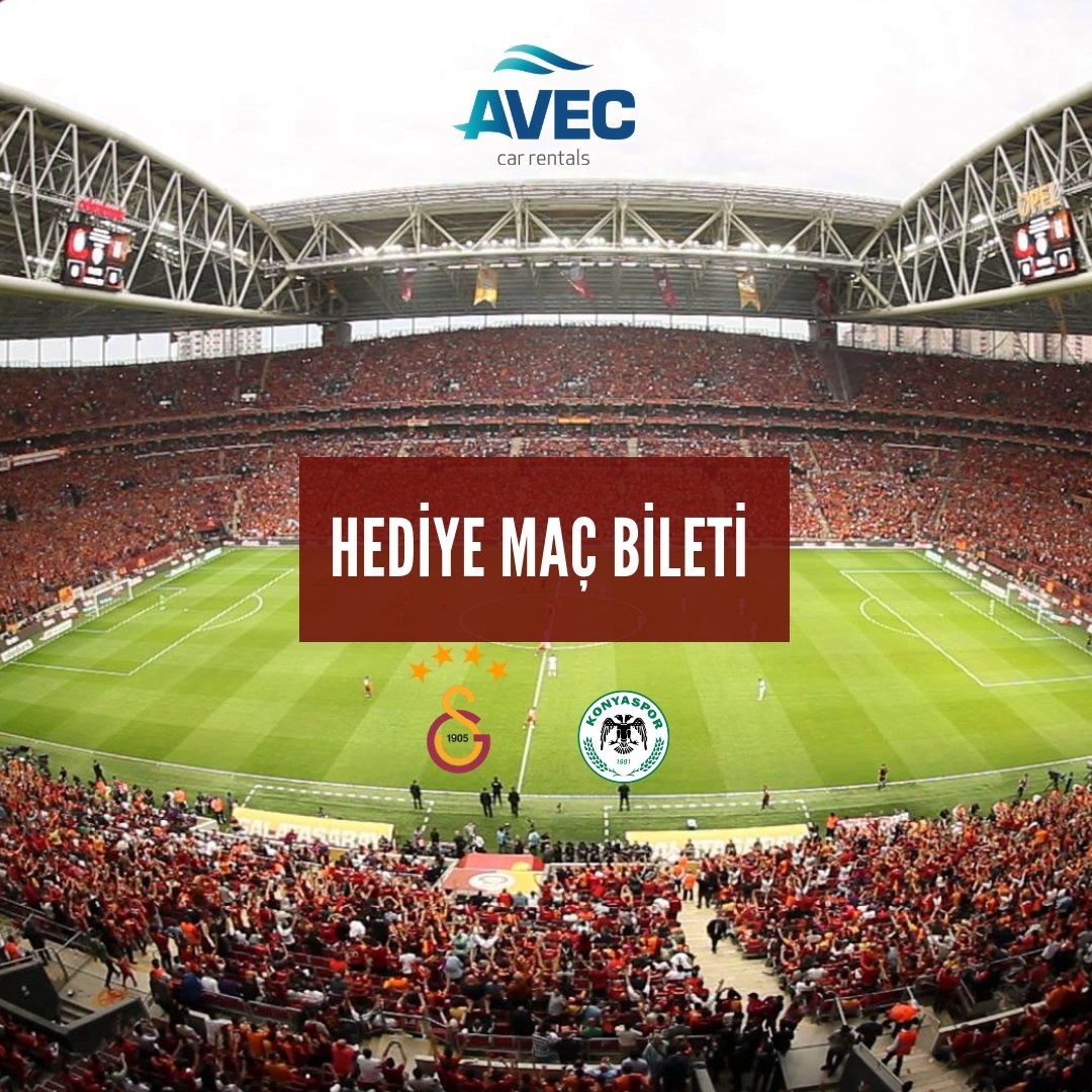 Bu Tweet'i Beğen + Retweet'le,  #Galatasaray - #Konyaspor maçını bir arkadaşınla izleme şansı yakala.  Yapılacak çekilişle Vip bilet kazanan 2 talihli 22.11.2018 Perşembe günü saat 20.00’da story ile duyurulacaktır. 

instagram.com/aveccarrentals/