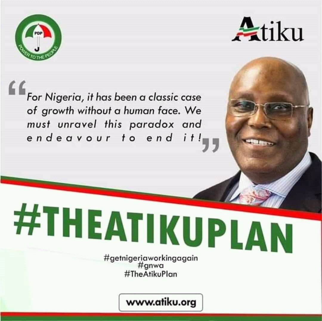 forbetter_life's tweet photo. Vote Atiku, Unity, Prosperity and Security. #TheAtikuPlan #ISupportTheAtikuPlan #Betterliving #Betterlife #Betterlifemovement https://t.co/iu87Srv5LH