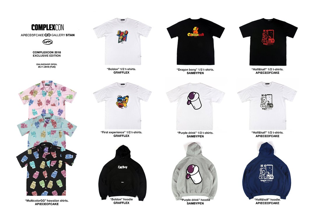 apoc_seoul's tweet photo. .@ComplexCon, 2018. Hosted by @pharrell &amp; @takashipom .

APIECEOFCAKE X GALLERY STAN
Exclusive edition.🏁
Artists: @grafflex, @sambypen
_
✨Now available: https://t.co/m4JbPffmdP
_
#complexcon2018 #complex #california #longbeach #gallerystan #apieceofcake #seoul #to #worldwide https://t.co/oxsrxxk3cS