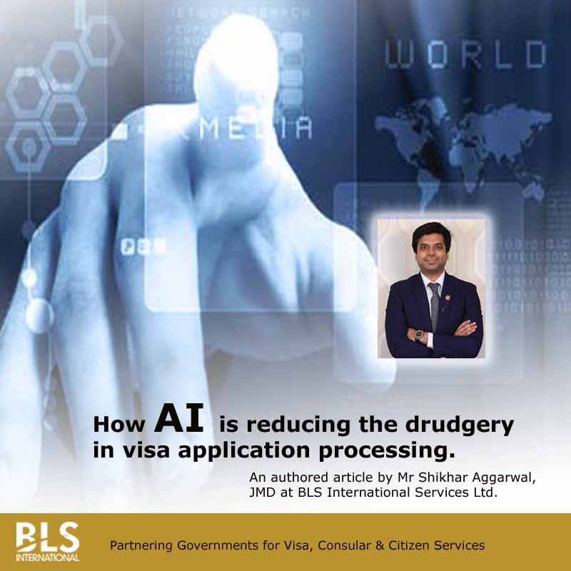 BLSintServices's tweet photo. Read here https://t.co/hX80d8XVX2 an authored article by Mr Shikhar Aggarwal, JMD at BLS International Services Ltd. where he has outlined how AI is reducing the drudgery in visa application processing.
#BLSSpain #ArtificialIntelligence #TheQrius #SpainVisa #DigitalPayment https://t.co/T8CKiXrPfo
