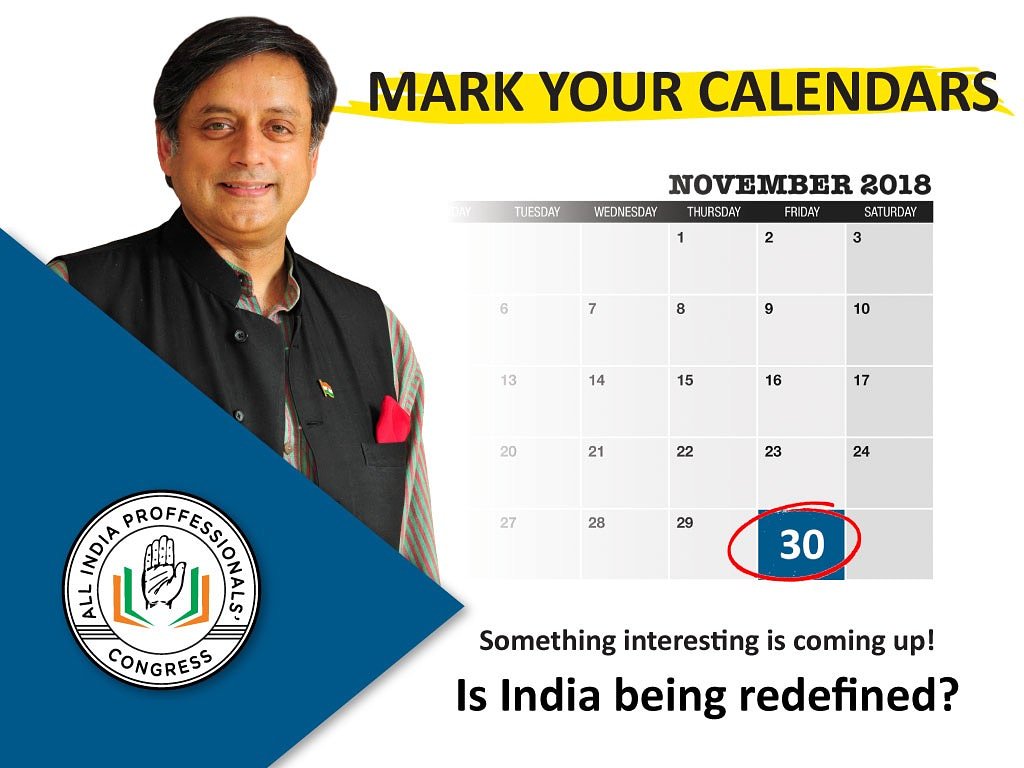 bansalavani's tweet photo. Put your thinking caps on and get ready to engage in what promises to be a stimulating discussion, with @shashitharoor as the moderator!
SAVE THE DATE! 30th November !
For more details check here :
https://t.co/4wh6OLFgQs
#Redefiningindia #aipc @ProfCong @shamli_prakash https://t.co/9OXGQnJSuz