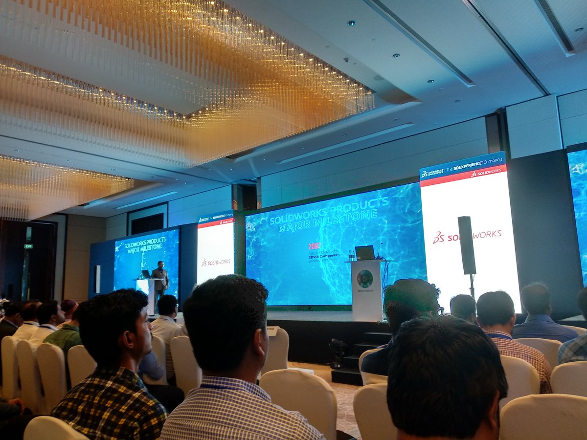 vishan91's tweet photo. @BEACON_India for launch event of Solidworks 19 #solidworks2019 #SWXlaunch19 #conrad https://t.co/UlCXNfjSMX