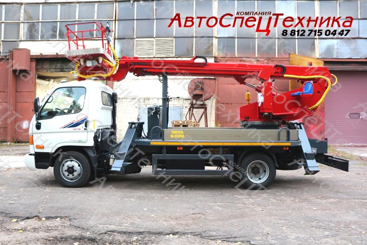 АВТОВЫШКА ПСС-131.18Э НА ШАССИ HYUNDAI HD-78 avtovyshki-agp.ru/teleskop-vysot…