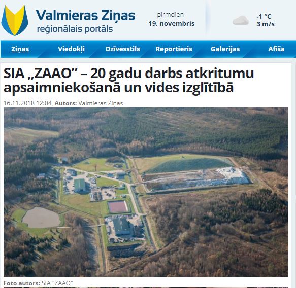 Tā ir sanācis, ka novembris ir lielu dzimšanas dienu mēnesis, arī ZAAO šajā mēnesī svin savu apaļo 20 gadu dzimšanas dienu. Šim notikumam par godu Valmieras ziņas atskatījušās uzņēmuma pagātnē, un mazliet ielūkojušās tā nākotnē.
valmieraszinas.lv/sia-zaao-20-ga……/