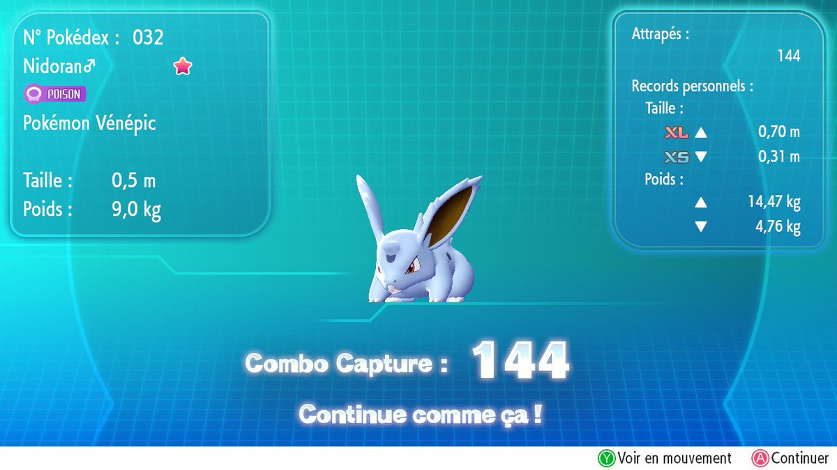 BlayFTN's tweet photo. Shiny male nidoran after two days with 13/4096 // 1/315 chances [2nd] https://t.co/F6o4movljM