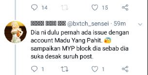 dannyfarhad's tweet photo. @bxtch_sensei knp x tnya knp i ade issue dgn dia. Sbb madu tu berlagak diva sbb tiap komen org psl artis, dia pun mencela ckp dia ade. Bukan aku sorg yg meluat. Ramai. Tp aku yg plg vocal nk bg dia  sedar. Dia ade bhn artis so org kene jaga hati dia. Puih. https://t.co/JXn9mpS61n