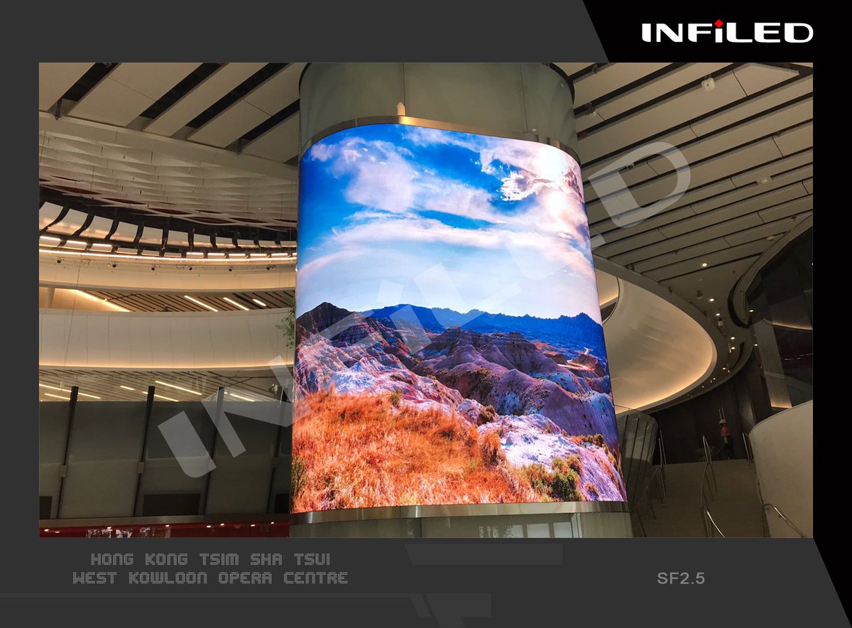 infiledcom's tweet photo. West Kowloon Opera Centre is a new opera centre built. As the column locates in the front hall, it could pass much information to the audiences through the LED display. There is no doubt that it is used INFiLED SF series as the wave is so smooth.
#curvescreen #leddisplay #INFiLED https://t.co/RBCy7vxKZM
