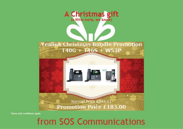 Call Us on 01403 22 44 50 to get a great Yealink bundle offer.