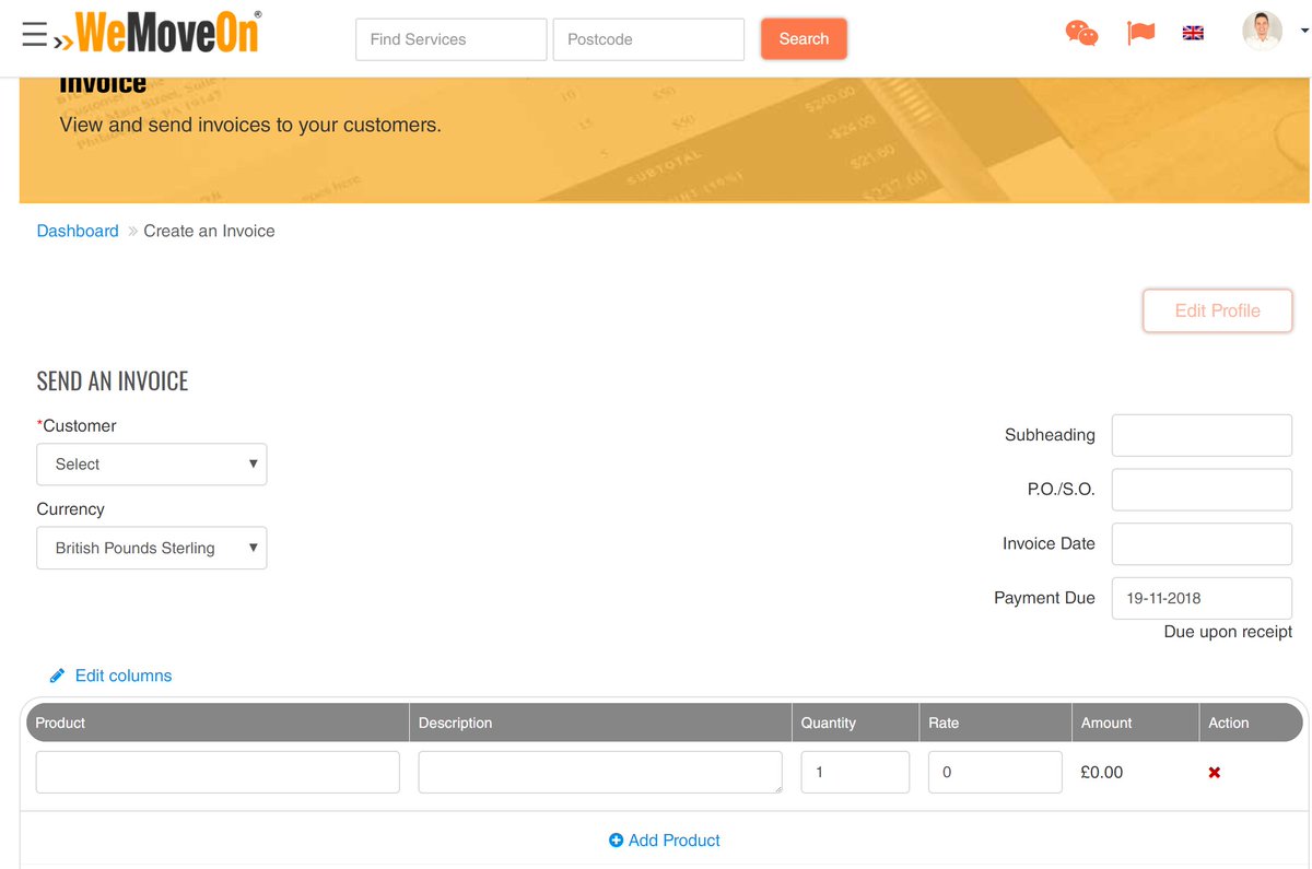 ⚡>>> Send Professional Invoices and Quotations to your Customers using Wemoveon.pro <<<⚡ wemoveon.pro