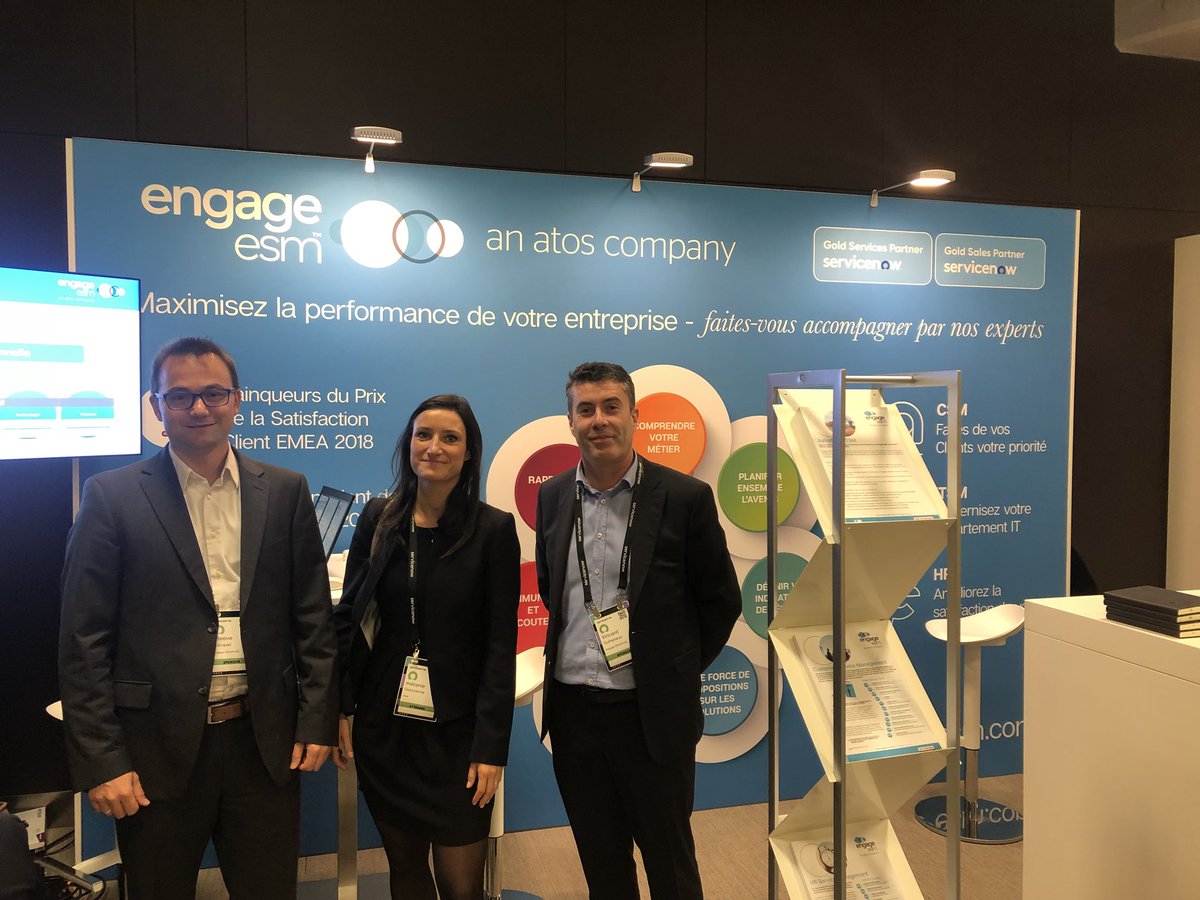 EngageESM's tweet photo. We are thrilled to be at La Grande Arche at @ServiceNow_EMEA #NowSummit today. Come along and have a chat with one of our team at our stand. Looking forward to meeting you at our final #NowSummit18 of the season! @ServiceNowFR https://t.co/6uVdrEPDFl