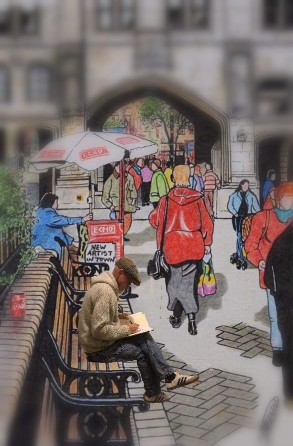 PhillMunn's tweet photo. I had a dream that I was inside one of my sketches ππ #lincoln #Artist #stonebow #dream https://t.co/WkN0tkjVXO