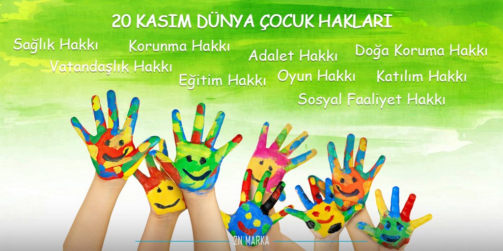 Bugün, Dünya Çocuk Günü...🎈Çocuklarımızın hep gülümsediği ve haklarının korunduğu bir dünya umuduyla #20KasımDünyaÇocukHaklarıGünü kutlu olsun!👦🏽🧒🏼