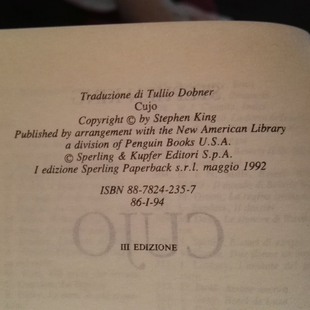 Grazie per averci fatto leggere il Re #ciaoTullio #tulliodobner #libri #librihorror #amoilibri #amoleggere #ioleggoperchè #ioamoleggere #ioleggo #traduzione #stephenking