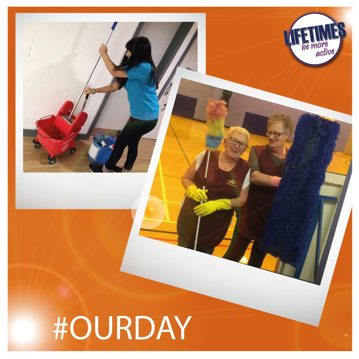 ArleySports's tweet photo. Leisure centres need constant cleaning and that begins first thing every morning and throughout the day! Well done team 👍🏼 #OurDay #Lifetimes #NWBC #ASC https://t.co/1KbN4KDmCD