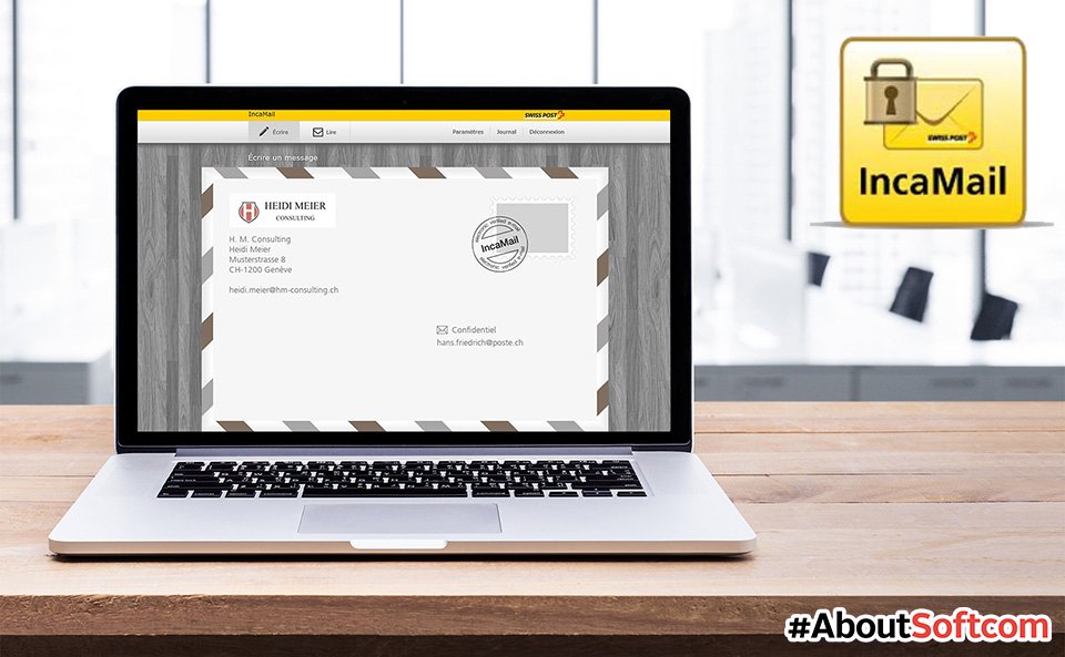 softcom_pro's tweet photo. Partenariat avec La Poste Suisse comme intégrateur d'Incamail, le service électronique pour l’envoi sécurisé et démontrable d’informations confidentielles, nous l'intégrons comme solution d’échange de documents sensibles dans des app mobiles et des portails
#aboutsoftcom https://t.co/ObabohBCOD