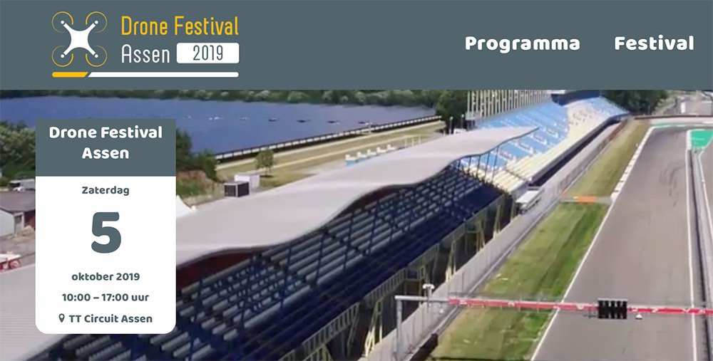 DronewatchNL's tweet photo. TT Circuit Assen op 5 oktober 2019 in teken van drones | Dronewatch https://t.co/skPypWzbL1 @ttcircuitassen @NanukcaseEurope @WakeUPMeeting @Gemeente_Assen @albron_FS https://t.co/GOE4WQBzPN