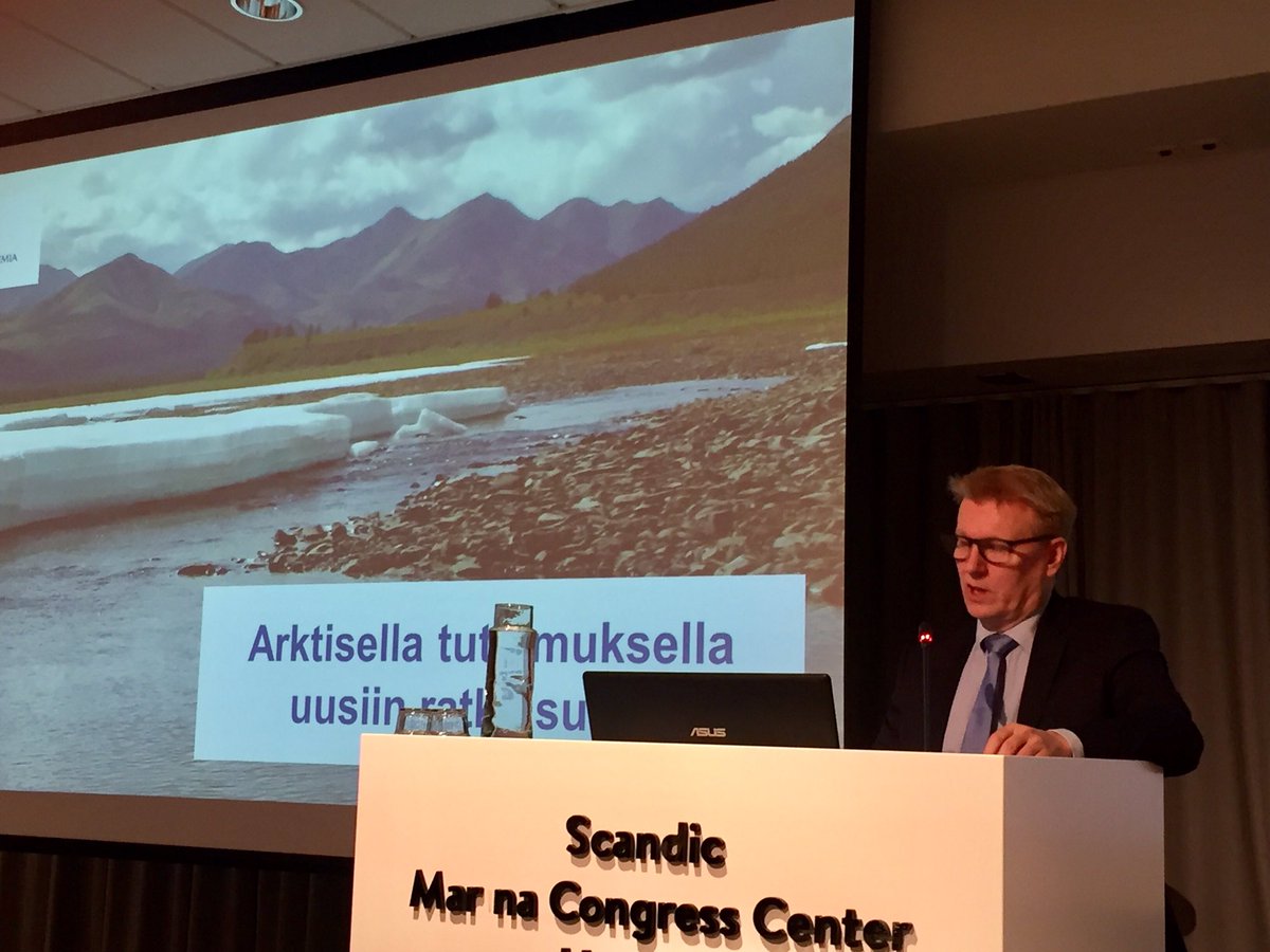 Arktisella tutkimuksella uusiin ratkaisuihin -seminaarin avauspuheenvuoron pitää ministeri Kimmo Tiilikainen. "Kasvihuonekaasujen ja mustan hiilen päästöjä on nopeasti hillittävä", sanoo Tiilikainen. #Arktiko #tutkimus #tiede #ilmastotiede