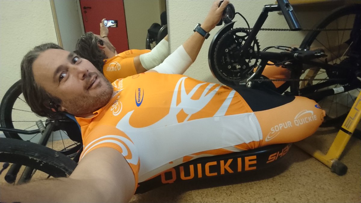 javireja's tweet photo. Buenos días, empezamos a rehabilitar el codo por la mañana temprano y de q mejor manera q con la handbike de @Quickiewheels gracias a @SunriseMedical por el material de primera.
#OneTeamOneWil #vamosqnosvamos
#estoempiezaatomarcolor
#pasitoapasito
#esteañoal120 https://t.co/t5Nyf55pJT
