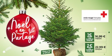 Lidl France - Soutenez la Croix-Rouge française et Handicap International  en achetant votre sapin et votre Sac à Sapin chez Lidl ! 🌲