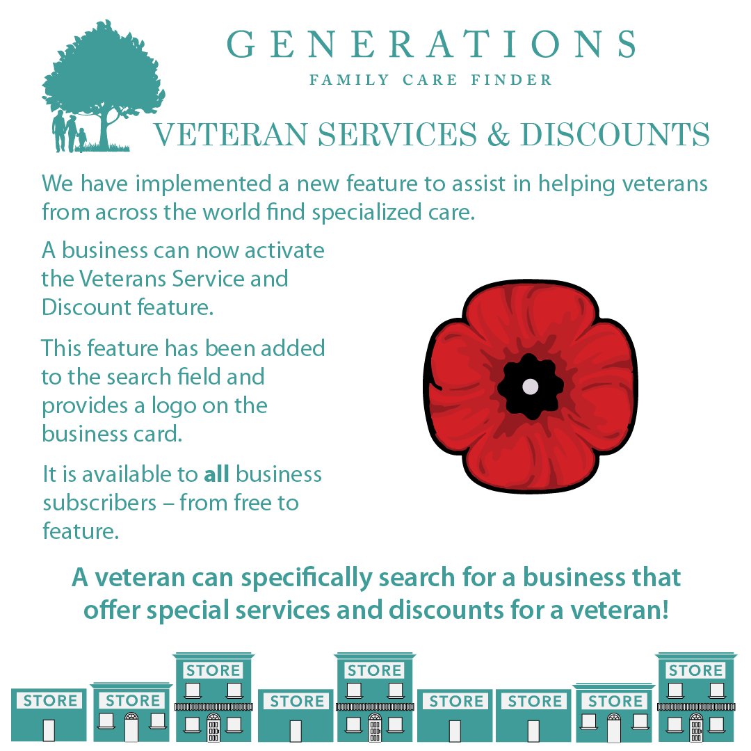 FindFamilyCare's tweet image. Veteran Services &amp;amp; Discounts: a new feature to assist in helping veterans from across the world find specialized care.
facebook.com/GenerationsFam…

Sign up your business today! familycarefinder.com

#healthcare #socialprescribing #resourcemap #ptsd #ptsdrecovery #veteransupport