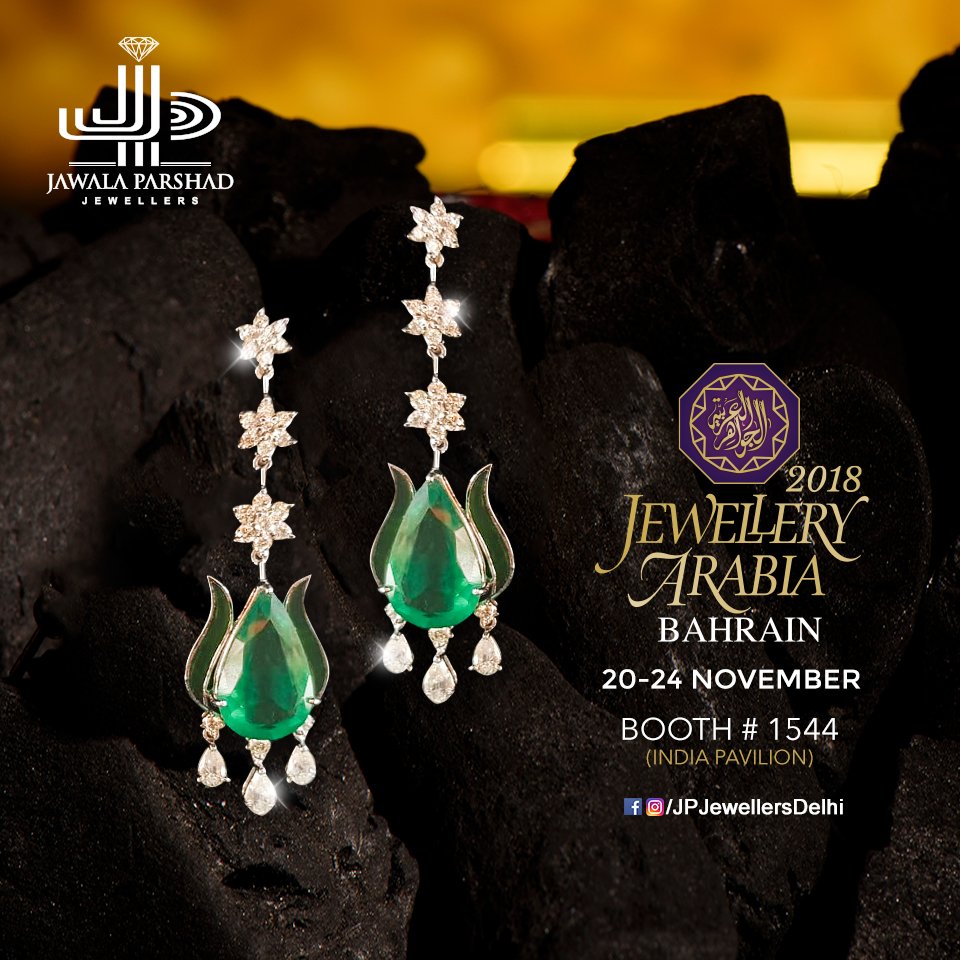 JPJewellersDeli's tweet photo. Come and explore our twinkling collection of jewels at Jewellery Arabia, Bahrain from November 20- 24, 2018.
#JawalaParshadJewellers #JewelleryArabia #Bahrain #Exhibition #JewelleryShow #Dubai #BeautifulJewels #DiamondJewellery #الألماس #الإمارات #فعاليات #مجوهرات_لابيز https://t.co/Fg67wtKtJz